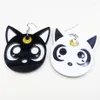 Dangle Earrings Cartoon Harajuku Anime Moon Black Cat Lovely Cosplay Drop Acrylic Jewelry For Women Fashion291k