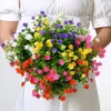 Dried Flowers 1 Bundle Artificial Outdoor UV Resistant Greenery Shrubs Plants for Home Kitchen Office Wedding Garden Decor Fake Flower 231130
