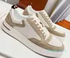 New colour Top Luxury Loro Sneakers Shoes Low Mesh Suede Leather Platform Skateboard Chunky Rubber Trainers Dres