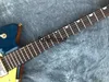 Em estoque G6199 Billy Bo Júpiter Trans Blue Thunderbird Guitarra Elétrica Preto Body Binding Bigs Tremolo Bridge Gold Hardware Gold Sparkle Pickguard Thumbnail Inlay