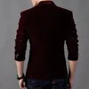 Trajes para hombres Blazers Otoño Terciopelo Vestido de novia Abrigo Blazer para hombre Chaqueta Traje casual de moda Chaqueta Stage DJ Blazers de negocios para hombres Traje Homme 231130