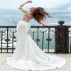 Stor Gatsby sjöjungfru spets bröllopsklänning 2024 långärmad illusion topp boho strand brud klänning elegant knapp bohemisk brudklänning chic mantel de mariee casamento