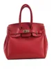 Top original H sacolas atacadoTop atacado LN Red Bag 2024 Nova Grande Textura Da Moda Das Mulheres Único Ombro Crossbody H Tem Logotipo Real