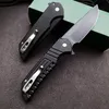 Ny Mordax Flipper Tactical Folding Knife CPM-20CV Black Blade CNC Aviation Aluminium Handle utomhus EDC Pocket Mapp Knives