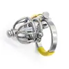 New Chaste Bird Stainless Steel Male Chastity Device with Catheter Cock Cage Penis Ring Virginity Lock Adult Game Cock Ring A130