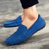 Scarpe eleganti Mocassini Formali in pelle scamosciata Designer Luxury Brand Smile Mocassini casual da uomo Slip On Flats Calzature Maschili Driving for Men 231130