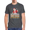 Heren T-shirts DJ Kerstman Merry Mixmas Kerstmis Katoen Vintage overhemd Grappige grafische oversized streetwear