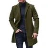 Cappotto in lana da uomo in pelliccia sintetica arrivi 2023 in classico stile britannico con bottone singolo Clre 231130