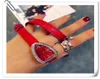 Luxury Rose Gold Watches Retro Roman Scale Crystal Women Watches Quartz Lady Diamond Leather Strap Watches91E0#6686083