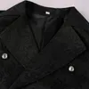 Gilets pour hommes Gilet médiéval Jacquard Long Gilet sans manches Tailcoat gothique Steampunk Homme Vêtements Blazer à double boutonnage