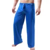 Men's Pants Chic Pajama Thin Sports Breathable Elastic Waist Men Trousers