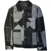 Kurtki męskie 2024 Wiosna jesień mężczyzn Plaid Street Casual Slim Fit Kurtka granatowa moda kowbojska płaszcz plus size s-3xl