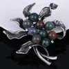 Broches Haute qualité Nature pierre grande pour les femmes Vintage multicolore strass broche broches conception Unique bijoux cadeaux XZ165