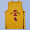 Custom Iowa State Cyclones Basketball Jersey NCAA College Haliburton Caleb Grill Izaiah Brockington Tyrese Hunter Gabe Kalscheur Jeff Hornac