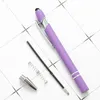Matt Ballpoint Pen Stylus Touch Pen 18 Färger som skriver Ballpen Stationery Office School Supplies Gift