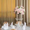 104 fleurs d'hortensia artificielles, têtes de fleurs artificielles d'hortensia en soie avec tiges, fleurs d'hortensia complètes pour centres de table de mariage, décoration de fête de jardin à la maison