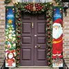 Noviteiten 1set Kerst 2024 Decoraties Deur Banner Vrolijke Kerstman Sneeuwpop Hangende Benodigdheden Jaar Thuis Kerst Decor Noel 231130