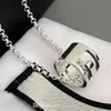 Classic Pendants gold love Necklace Designer AG 925 fashion silver plated letter Luxury simple heart Titanium Valentine's Day236V