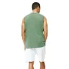 2024 Lu lu Yoga Align Tank Top Crewneck Crewneck Fitness Sports Tank Top The Men's Seeveless Print Tシャツショルダーアメリカンベストルーズシューティングスーツジョガー