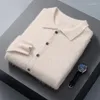 Męskie swetry 2023 Casual Fashion Pure norek kaszmirowy Dziennik Karban Sweter pełny rękaw 6 kolorów