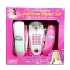 Doll House Accessories Children Kids Pretend Play Intercom Phone Set Interactive Toy Telephone 2 Telephones Ringing Sound Talk to Each Other 231130