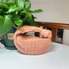 Mini Luxury Venetaabottegaa Jodie Bag Cloud Honey Peach Color Grosed Style 23 Counter Leather Tote Handbags Zpze