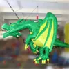 wholesale Dragon volant gonflable géant suspendu personnalisé de haute qualité avec lumière LED par contrôleur LED pour la décoration de discothèque