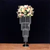 5 stuks ijzeren bloemrekstandaard weglood 47 inch 4 banden acryl bruiloft middelpunt voor evenementenfeestdecoratie