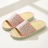 Slippers Men's Summer Home Couple Bamboo Mat Bottom Floor Rattan Eva Sole Elastic