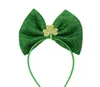 St. Patrick's Day pannband gröna shamrock clover topp hatt boppers pärlor halsband olika stilar för irländska fest gynnar kostymtillbehör gröna