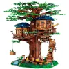 Christmas Toy Supplies Brand MOC Tree House The Time Room Building Blocks Bricks Creative Cities Street View Toys For Kids Christmas Gifts 231129