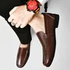 Kleid Schuhe Echtes Leder Männer Loafer Slip on Business Casual Klassische Weiche Mokassins Atmungsaktive Wohnungen Fahren 231130