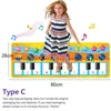 Keyboards Piano 2 In 1 Mat for Kids Keyboard Jazz Drum Music Touch Play Carpet Baby Toddlers Instrument Education Toys Gift 231201