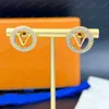 Designer Gold Silver Stud Earrings For Women Luxurys Designers Hoop Earrings Jewelry Letters Pearl Earring291u