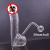 Lebensechte einzigartige Form Shisha Glas Bong Ölbrenner Rohr abnehmbare Recycler Rauchen Wasserpfeife tragbare Handgröße Dab Rig Bong mit austauschbarem Ölrohr Großhandel