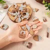 Pendant Necklaces Printed Resin & Walnut Wood Pendants Charm With Polka Dot Pattern For Jewelry Making DIY Handmade Earring Craft Supplies