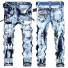 Jeans de jeans masculino Hole HOLE HURO DE QUALIDADE RADELHO PARA MAN TAMANHO 28-38 40 42 Autumn Spring Hip Hop Punk Streetwear