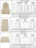 Work Dresses Summer Safari Style Top Skirt Sets For Women 2023 Solid Chic Sleeveless Hooded Tops Leisure A-Line Pocket Long Skirts