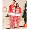 Famille correspondant tenues pyjamas de Noël ensemble 2024 Noël père mère enfants vêtements pyjamas maman et fille fils vêtements de nuit tenue 231201