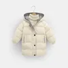 Manteau en duvet 210Y enfants vers le bas longs vêtements d'extérieur hiver vêtements rembourrés de coton adolescents garçons filles épaissir chaud Parka manteaux grands enfants vestes à capuche 231201