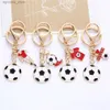 Keychains Lanyards Creative Sport Football Pendant KeyChain Soccer Player Shoe Clothes Model Keyrings Bag Ornaments Men Football Club Souvenir Gift R231201