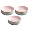 Ensembles de vaisselle 12 pièces assiettes d'assaisonnement plats de sauce à saveur multifonctionnels (couleurs assorties)