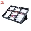 نظارات تخزين نظارات محمولة مربع حالة عرض 18PCs نظارات شمسية بصرية عرض إطار إطار Tray265a