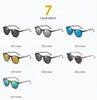 Occhiali da sole 2023 polarizzati uomo donna designer di marca retrò occhiali da sole rotondi vintage maschio femmina occhiali UV400 Gafas De Sol 231130