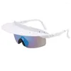 Sunglasses Large Frame Cycling Glasses Men And Women Fashionable Colorful Hat Personality Rims Wholesale