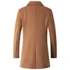 Men's Wool Blends Men Doublebreasted Cashmere Long Trench Coats Covercoats Winter Jackets Male Business Casual 231130