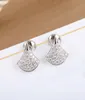 S925 silver top quality fan shape earring with diamond for women wedding jewelry gift PS87087089165