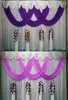 36m 1020ft colorful backdrop church Stage Curtain with Sequins Backdrops with Swags Ice Silk Wedding Party Stage Decoration2858082267