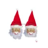 Party Masks Merry Christmas Santa Claus Latex Mask Outdoor Ornamen Cute Costume Masquerade Wig Beard Dress Up Xmas Gc2358 Drop Deliv Dhvkw