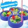 Sand Play Water Fun Kids Sports Toys Fishing Electric Rotating Game Musical Fish Plate Set Magnetic Outdoor for Children Gifts 231201